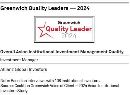 2024 Greenwich Quality Leaders — Overall Asian Institutional Investment Management Quality